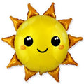 Sonne mit Gesicht Folienballon 73 x 78 cm