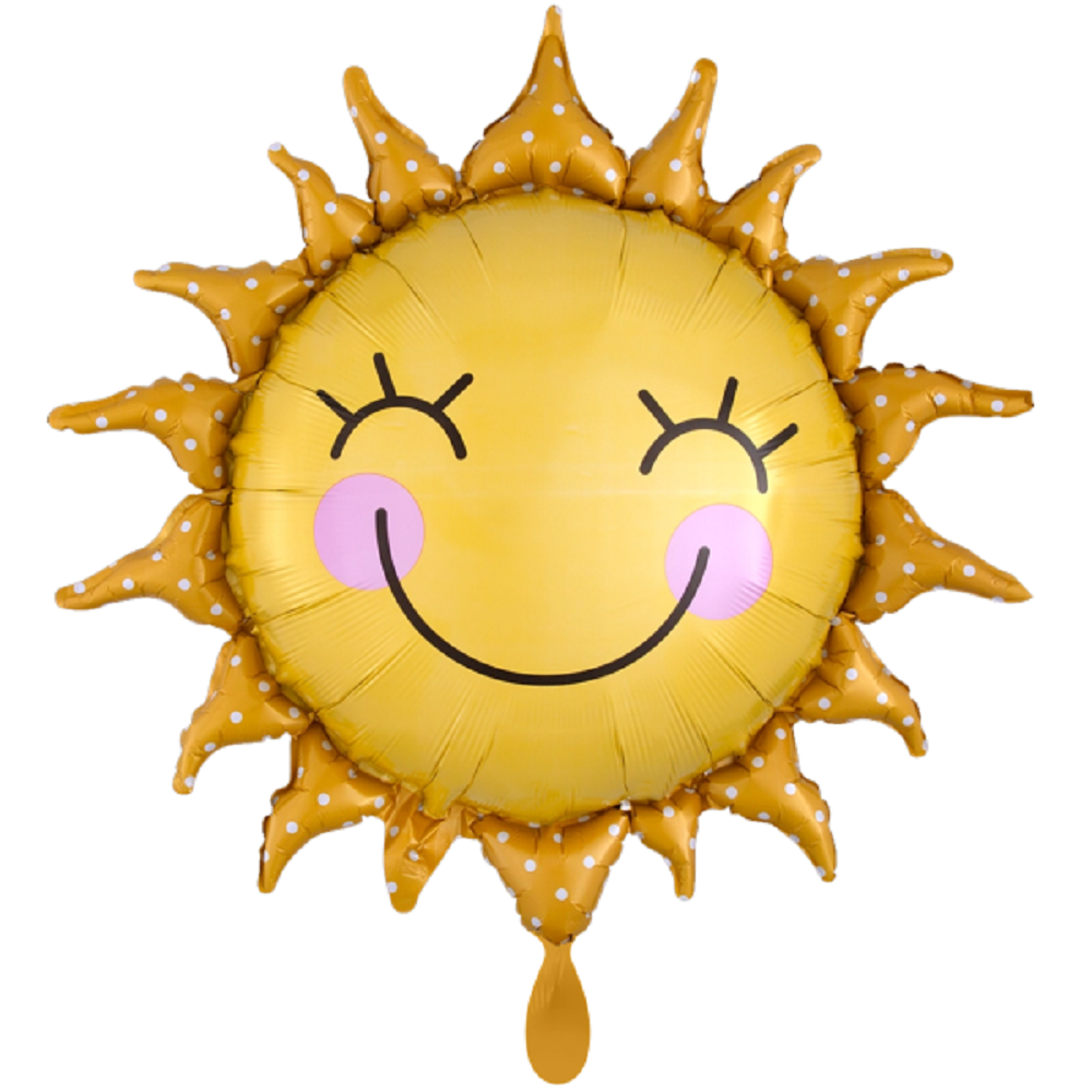 Sunny Sun Sonne mit Gesicht Folienballon 74cm 29"