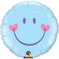 Sweet Smile blau Folienballon - 45cm 18"