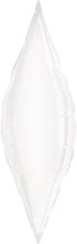 Taper Pearl White Folienballon 67,5 cm 27 Inch