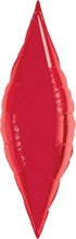 Taper Ruby Red Folienballon 67,5 cm 27 Inch