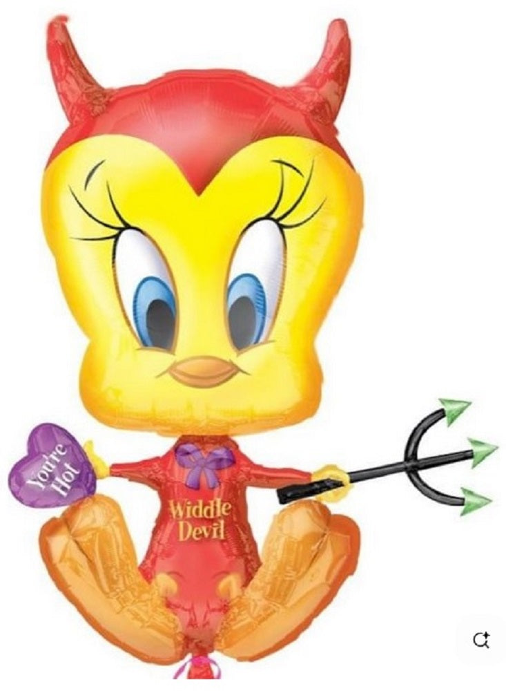 Teufel Tweety Widdle Devil Folienballon 76cm 30"