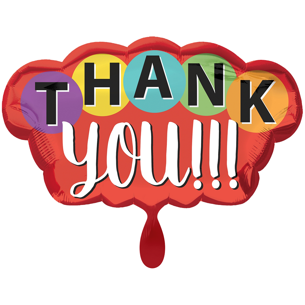 Thank You!!! Folienballon 76cm 30"