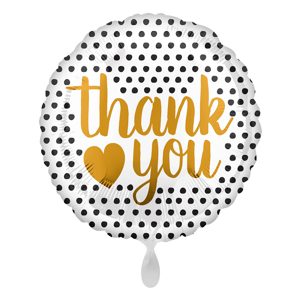 Thank You Modern Dots Danke Folienballon 45cm 18"