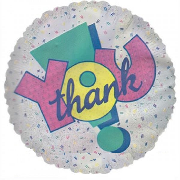 Thank you Danke Folien Luftballon 46cm 18"