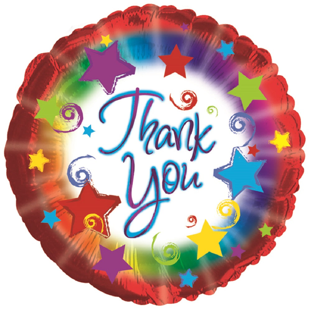 Thank you Stars Folienballon 45cm 18"