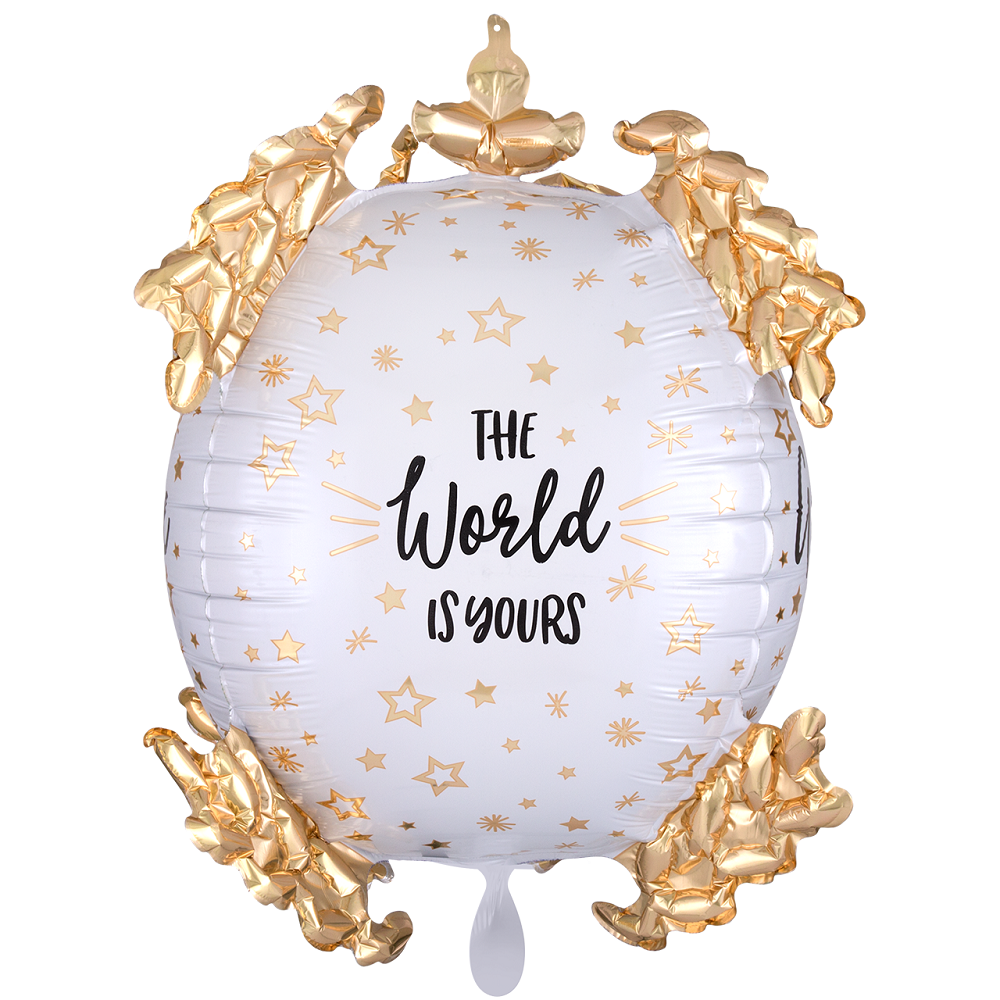 The world is yours Let the adventure Begin Folienballon 50cm 20''