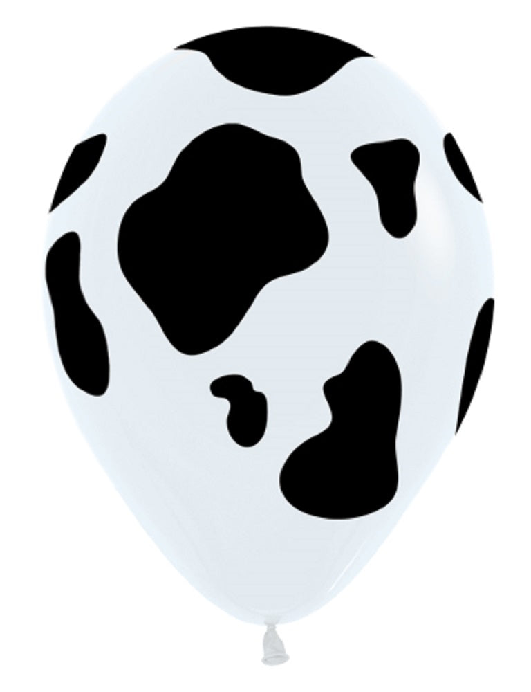 Tierdruck Cow Spots Kuhflecken 30cm 12 Inch Latex Luftballons Sempertex