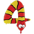 Tierische Zahlen 4 Schlange Folienballon - 101cm 40"