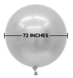 Tilco Silber 183cm 72" Latex Riesenluftballons