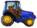 Traktor Blau Folienballon 95 x 73cm