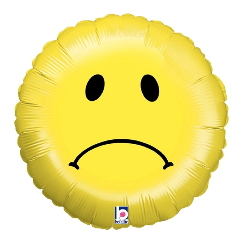 Trauriger Smile Folienballon 45cm 18"