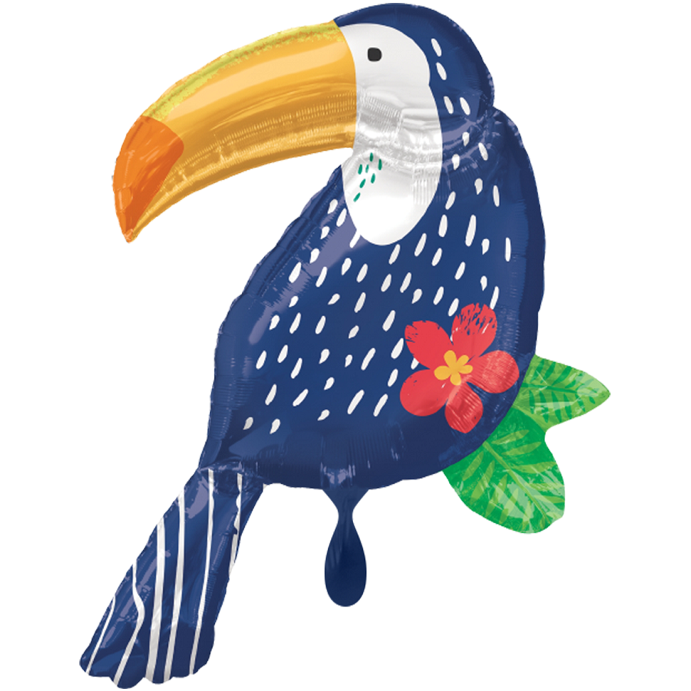 Tropical Jungle Toucan Tukan Folienballon - 93cm 36''