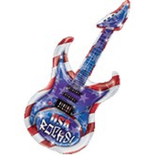 Gitarre USA Rocks Guitar Folienballon - 104cm 41''