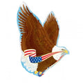 USA Patriotic Adler Folienballon 78cm 31"