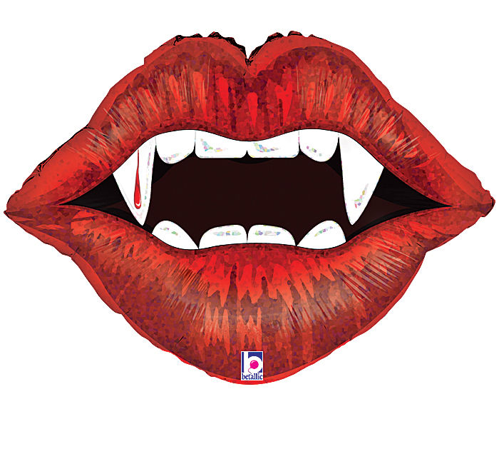Vampir Lippen Folienballon 76cm 30"