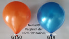 Gemar 002 Standard Yellow 48cm 19" G19 Latex Luftballons Gelb