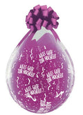 Verpackungsballons Alles Gute zur Hochzeit 45cm 18" Qualatex Stuffer