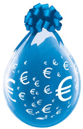 Verpackungsballons Euro Zeichen 45cm 18" Qualatex Stuffer