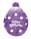 Verpackungsballons Happy Birthday Polka Dot 45cm 18" Sempertex Stuffer