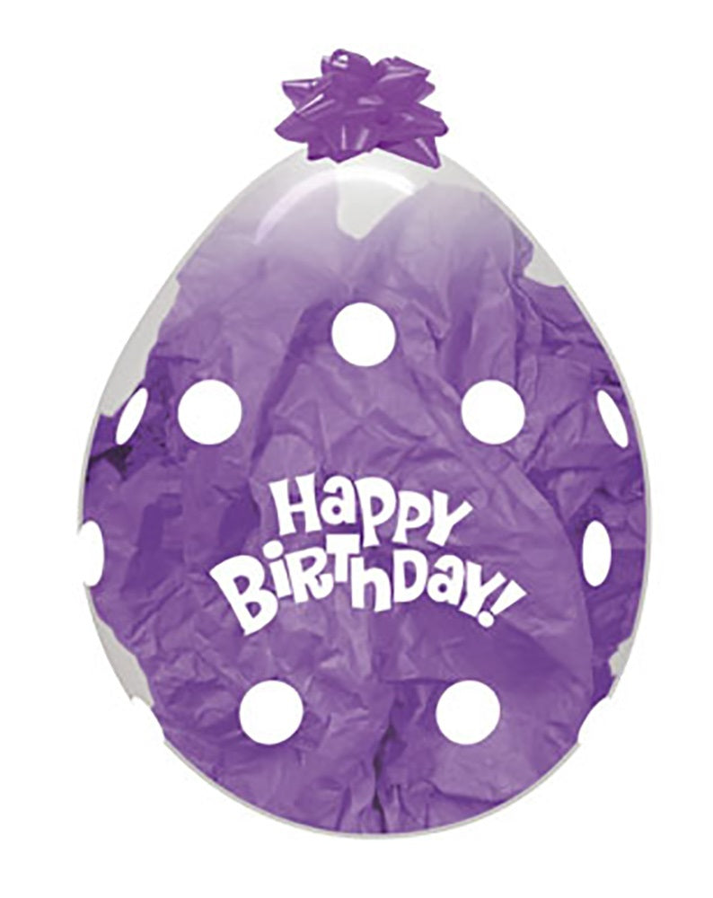 Verpackungsballons Happy Birthday Polka Dot 45cm 18" Sempertex Stuffer