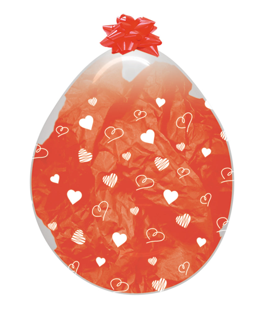 Verpackungsballons Hearts Herzen 45cm 18" Sempertex Stuffer
