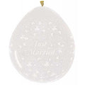 Verpackungsballons Just Married 45cm 18" Sempertex Stuffer
