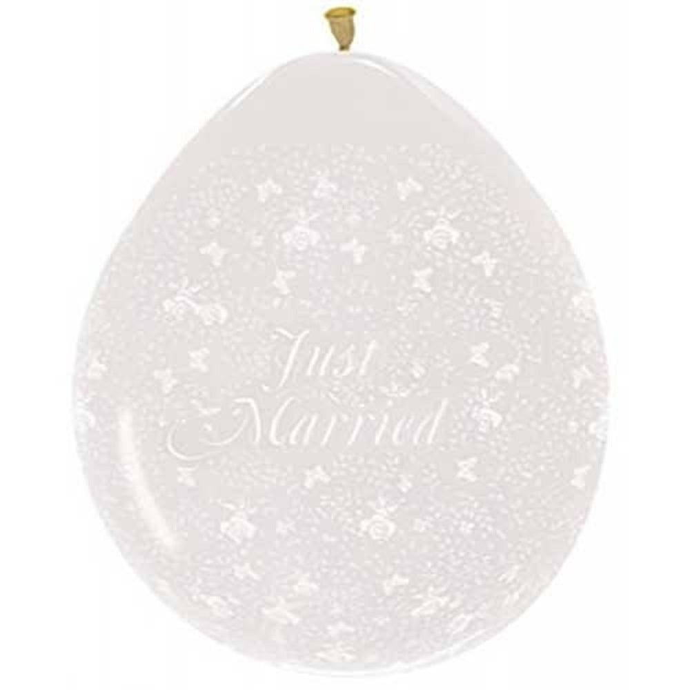 Verpackungsballons Just Married 45cm 18" Sempertex Stuffer