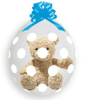Verpackungsballons Polka Dots White 45cm 18" Gemar Stuffer