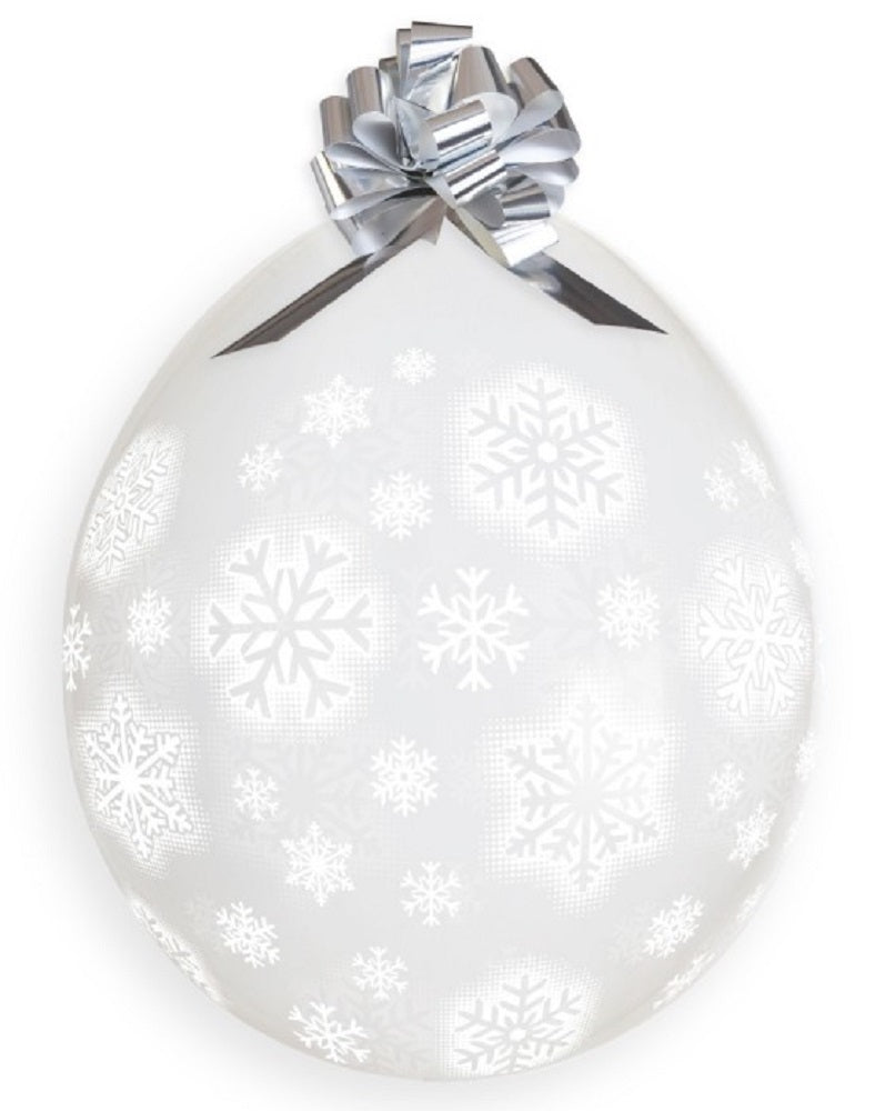 Verpackungsballons Snow Flakes White Schneeflocken 45cm 18 Inch Gemar Stuffer