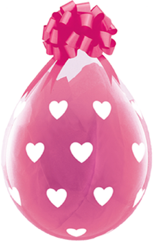 Verpackungsballons Big Hearts 45cm 18" Qualatex Stuffer