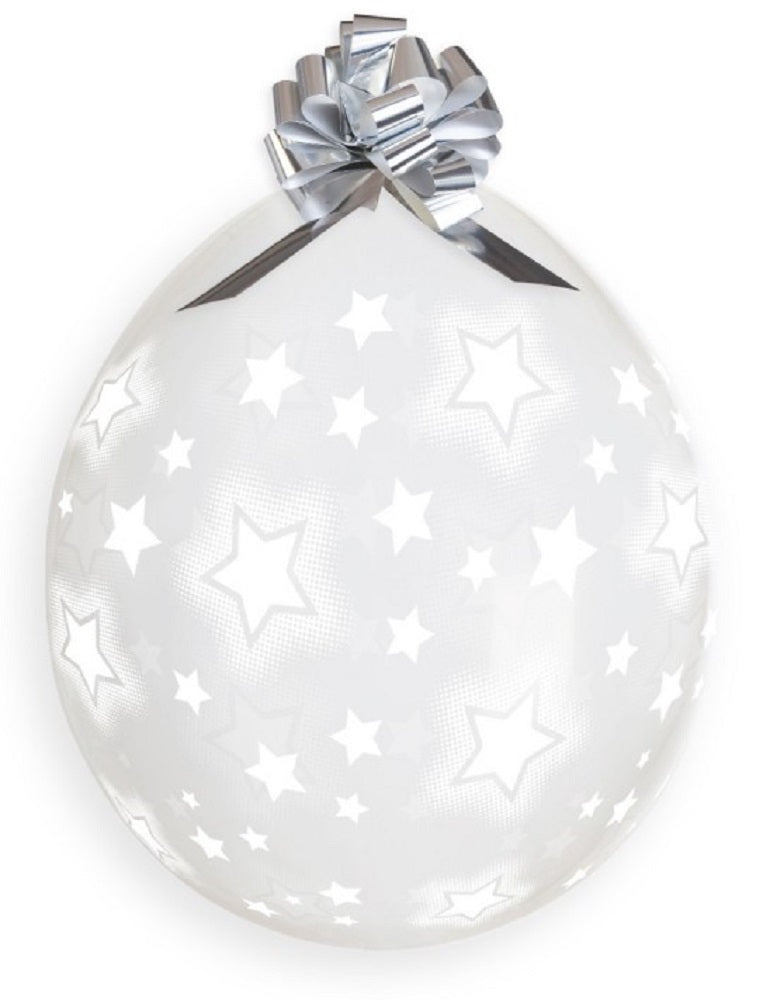 Verpackungsballons Cosmic Stars White 45cm 18" Gemar Stuffer