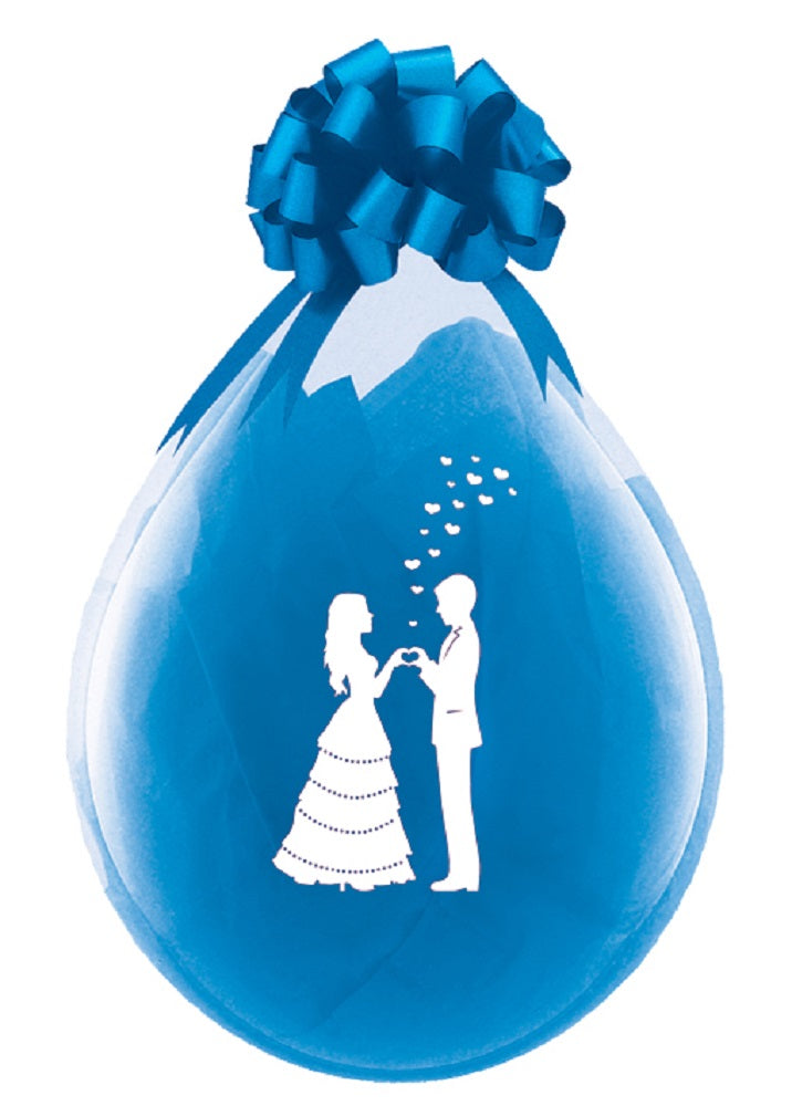 Verpackungsballons Liebespaar 45cm 18" Qualatex Stuffer