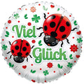 Viel Glück Marienkäfer Folienballon 46cm 18 Inch
