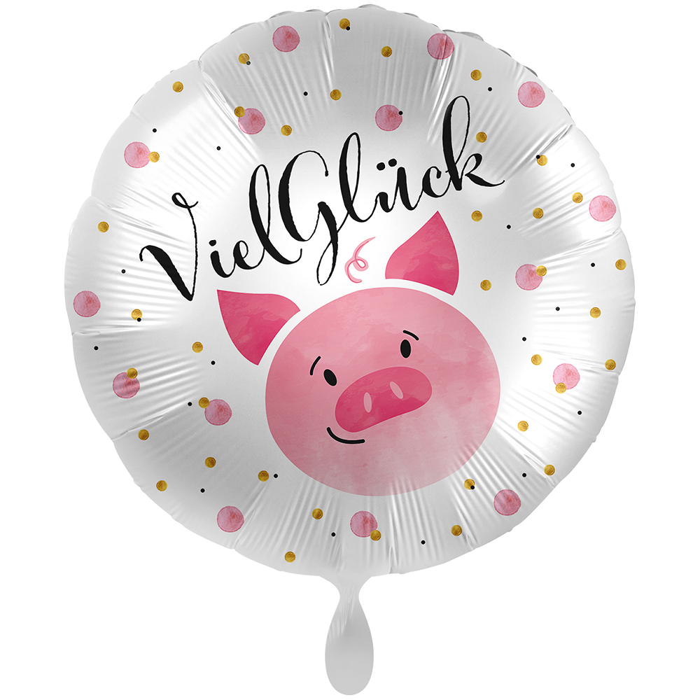 Viel Glück Schweinchen - 71 cm 28''