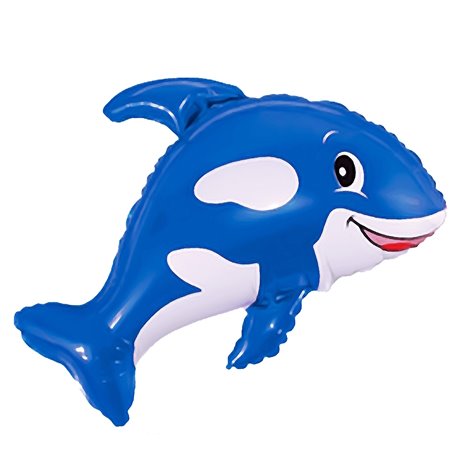Wal blau Folienballon 81cm