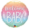 Welcome Baby Confetti Dots Folienballon 46cm 18''