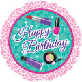 Sparkle Spa Happy Birthday Folienballon 45cm