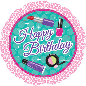 Sparkle Spa Happy Birthday Folienballon 45cm