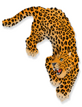 Wilder Leopard Folienballon 108 x 75cm