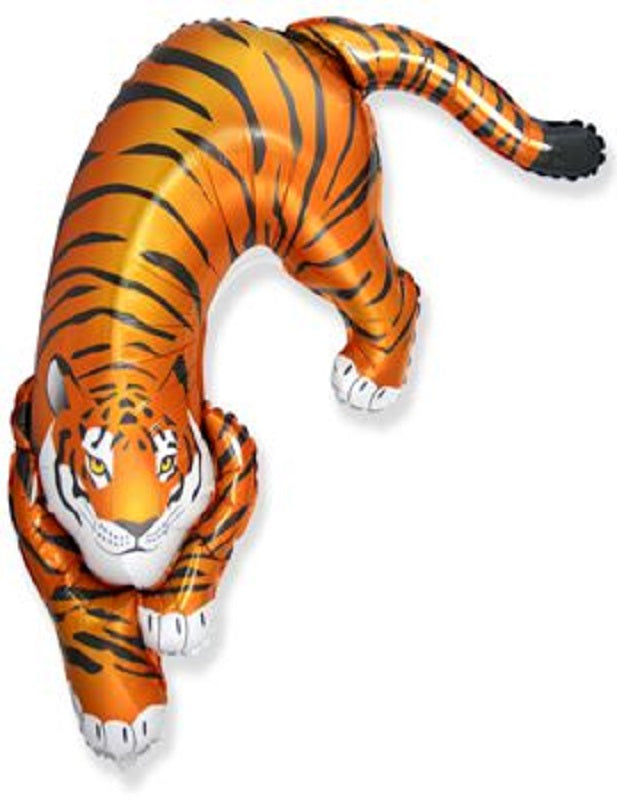 Wilder Tiger Folienballon 75 x 108 cm
