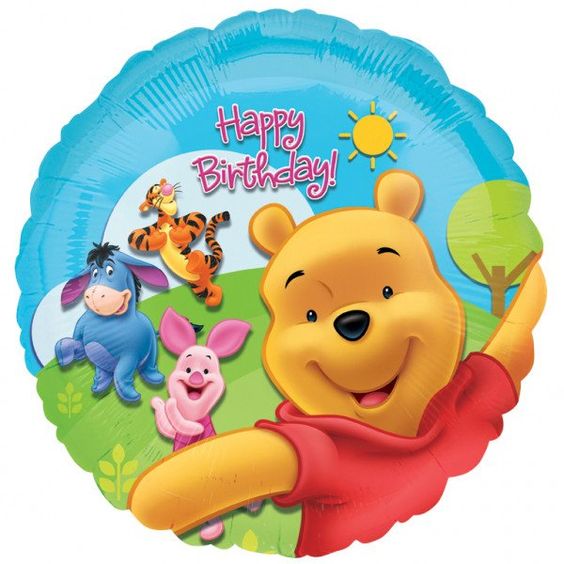 Happy Birthday Winnie the Pooh & Friends Folienballon 45 cm