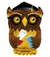 Wise Old Grad Owl Graduation Folienballon 71 cm