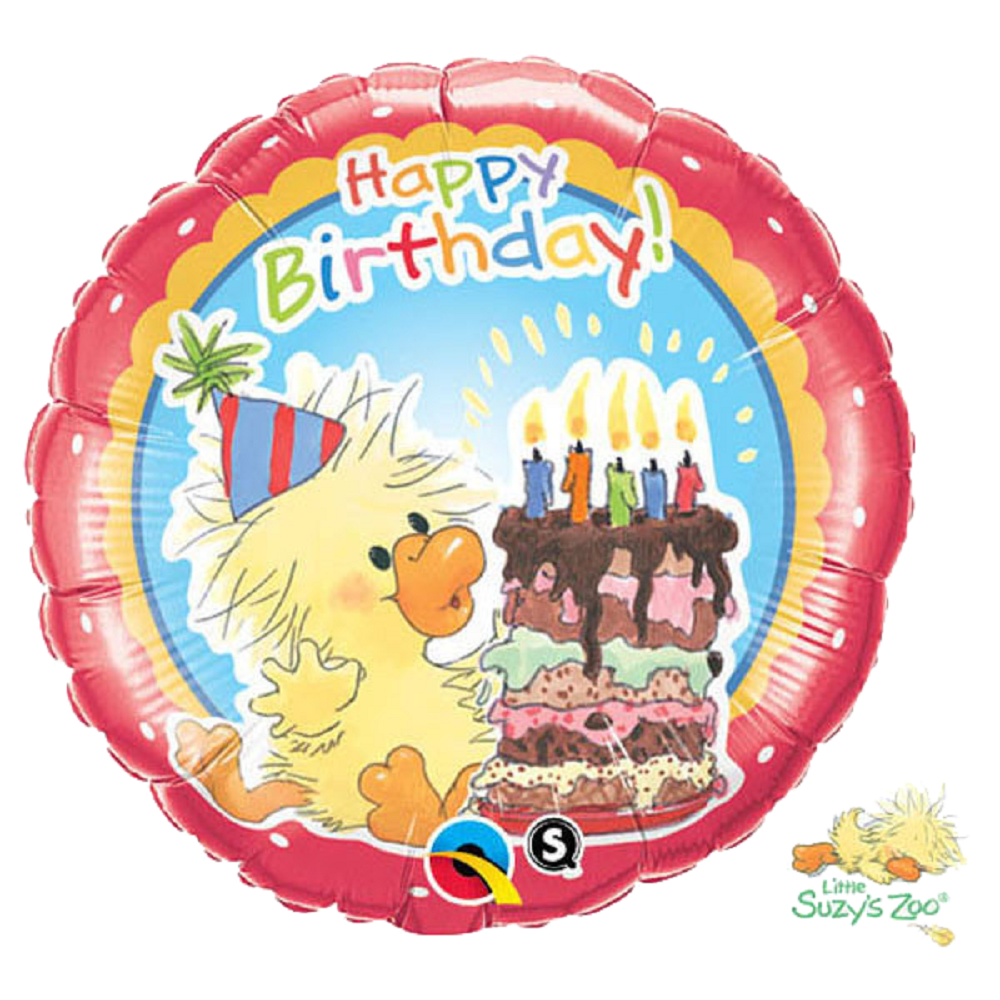 Witzy Birthday Party Folienballon Happy Birthday 46cm