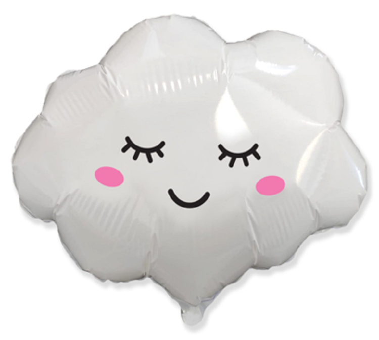 Wolke mit Gesicht Folienballon