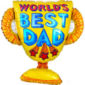 World`s Best Dad Trophee Folienballon 68cm 27"
