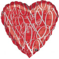 XO Herz Folienballon 45cm 18"