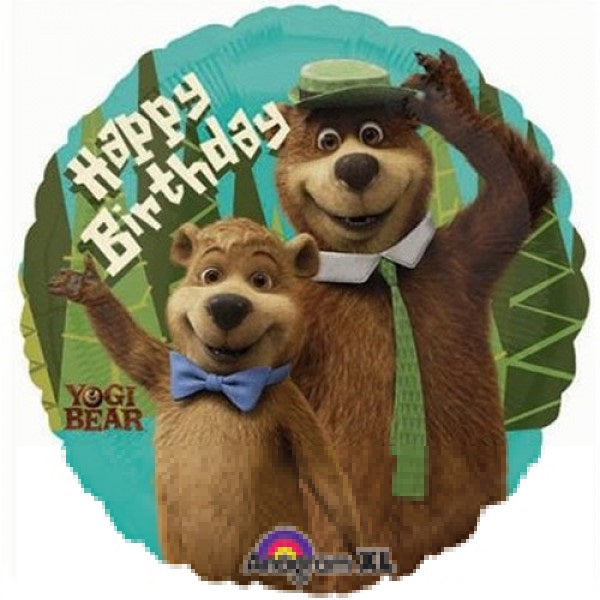 Yogi Bär Happy Birthday Folienballon 45cm 18"