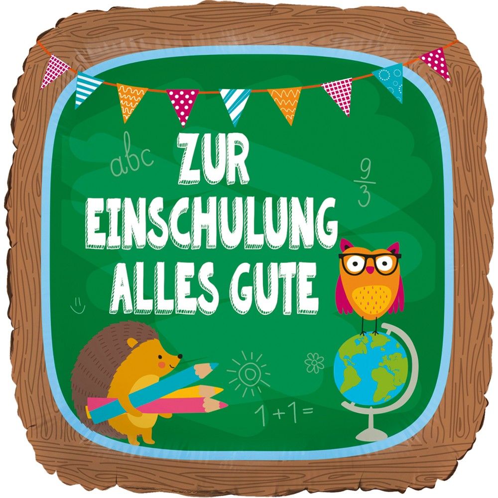 Zur Einschulung Alles Gute Folienballon 46cm 18"