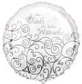 Zur Taufe die besten Wünsche Folienballon 45cm 18''